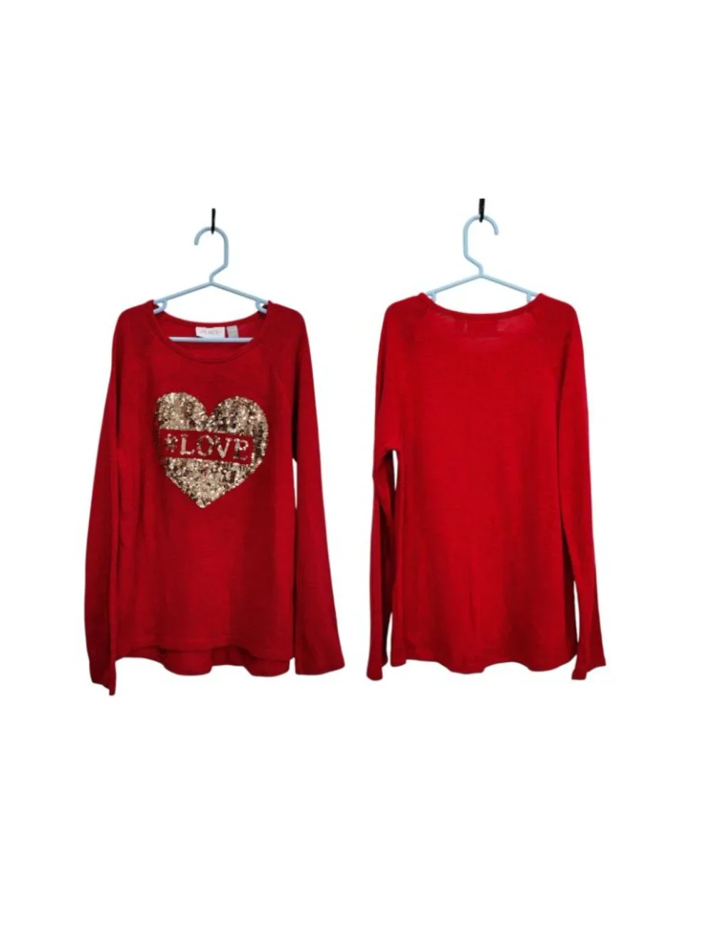Girls Long Sleeve Tops Lot of 2 Size L 10/12 The Children's Place & Carter's